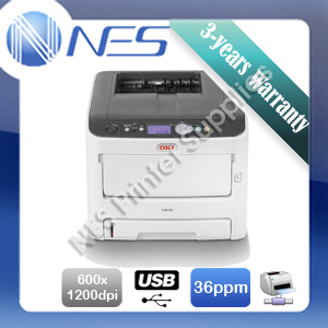 OKI C612n Color Laser Network USB Printer+BONUS 3 Year Warranty P/N:46406004